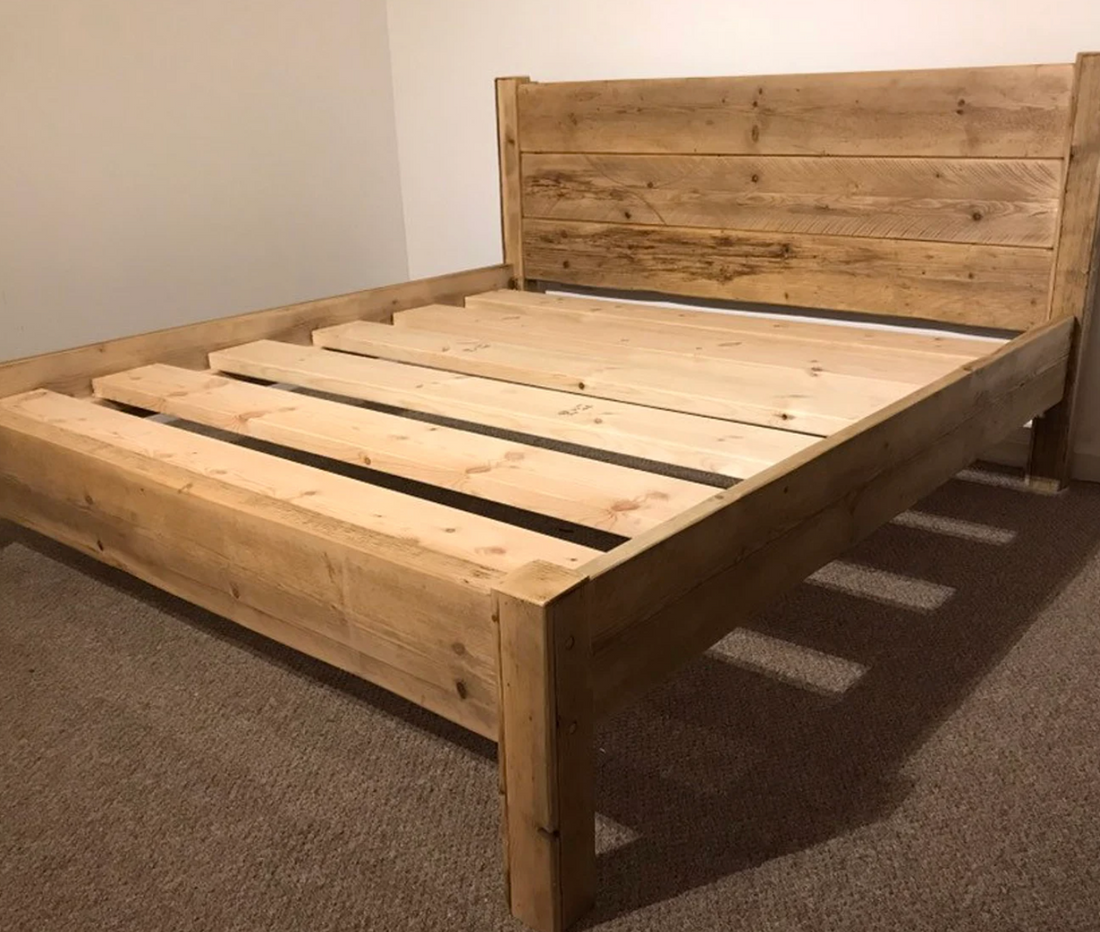 Timeless Farmhouse Vibes – Handmade Pine Bed Frames for Cozy Country Retreats