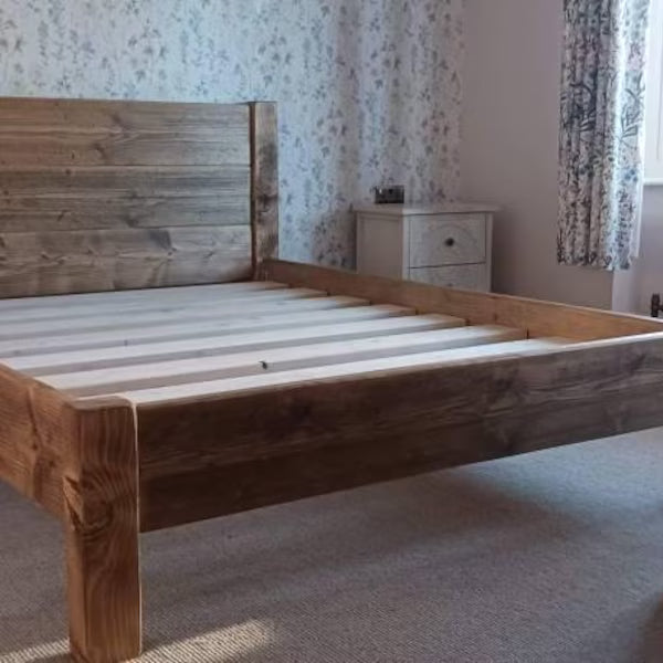 Rustic Charm Meets Modern Comfort – Elevate Your Bedroom with Handmade Oak Bed Frames