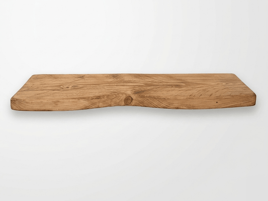 Pine floating shelf with natural live edge, each one unique, by Farm Furniture