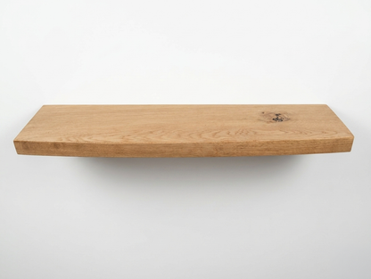 Oak live edge floating shelf, each one unique, by Farm Furniture