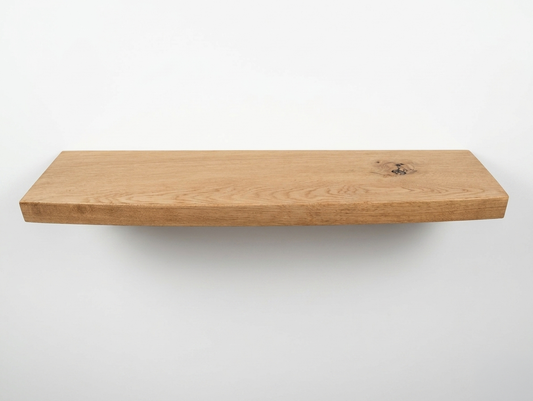 Oak live edge floating shelf, each one unique, by Farm Furniture